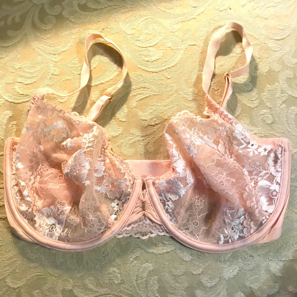 💎Victoria’s Secret unlined lace Demi bra 32DDD NWOT